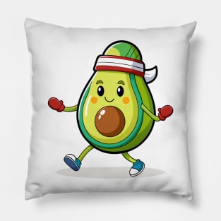 Adorable Avocado Fitness Enthusiast Pillow