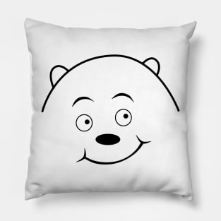 Smiling grizzly Pillow