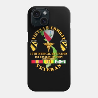 Vietnam Combat Cavalry Veteran w 15th Medical Bn - 1st Cav Div Phone Case