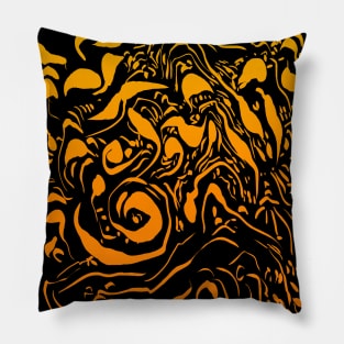 abstract flames - fire tattoo design Pillow