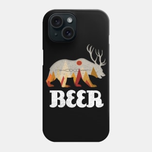 BEAR DEER FUNNY BEER Phone Case