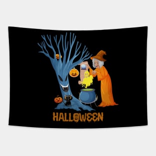 Halloween Spooky T-shirt Tapestry