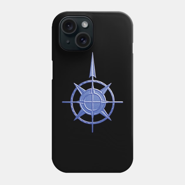 Pointing The Way - compass symbol Phone Case by sleepingdogprod