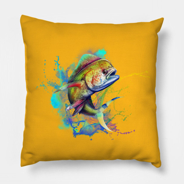 mahi mahi pillow
