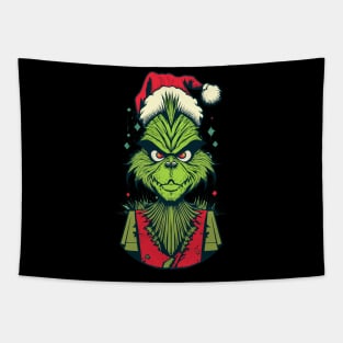 Grinch Punk Tapestry