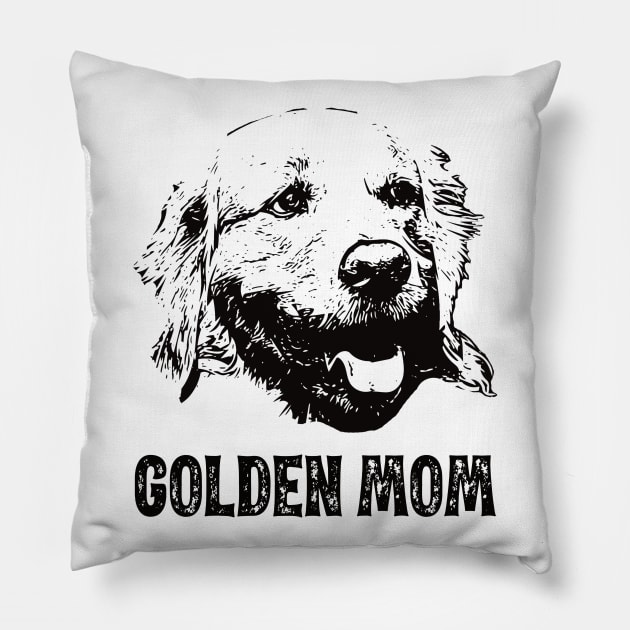 Golden Mom - Golden Retriever Mom Pillow by DoggyStyles