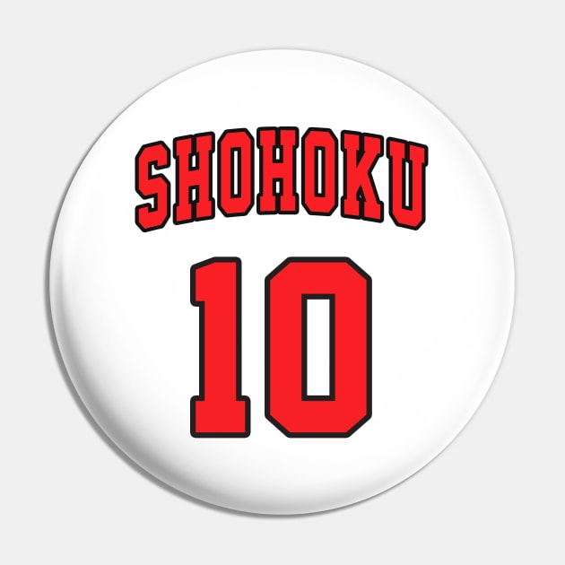 Slam Dunk Hanamichi Sakuragi Jersey Pin by Abaan