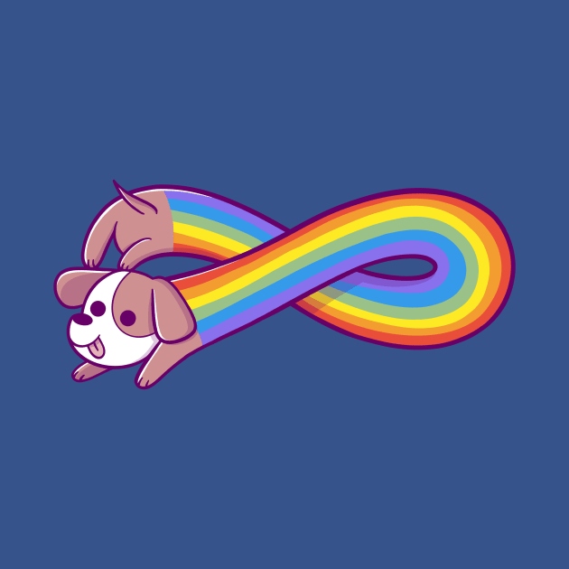 Infinite Rainbow Dog by TaylorRoss1