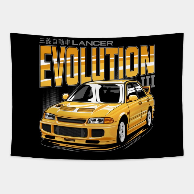 Lancer Evolution III GSR Tapestry by idrdesign