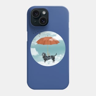 Dachshund Red Umbrella Phone Case