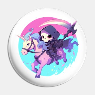 reaper ride unicorn Pin