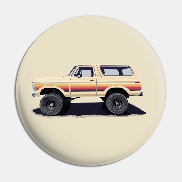 Vintage bronco Pin by Saturasi