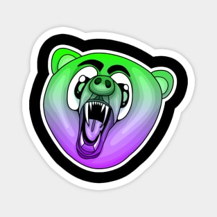 Purple Green Bear 2.0 Magnet