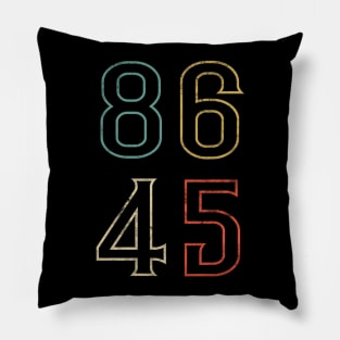 Classic Vintage 86 45 Trump Impeach 45 Anti Trump Pillow