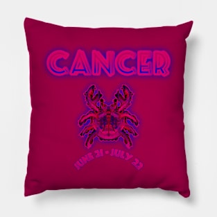 Cancer 8b Raspberry Pillow