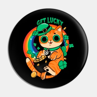 Get Lucky Cat Pin