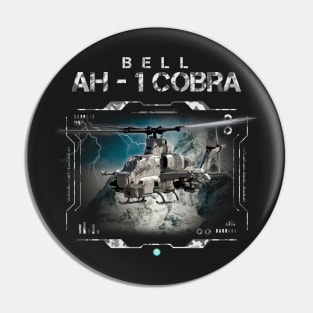 AH-1 Cobra Helicopter Crew Gift Pin