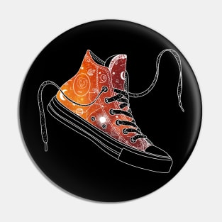 Leo high tops - Space canvas Pin