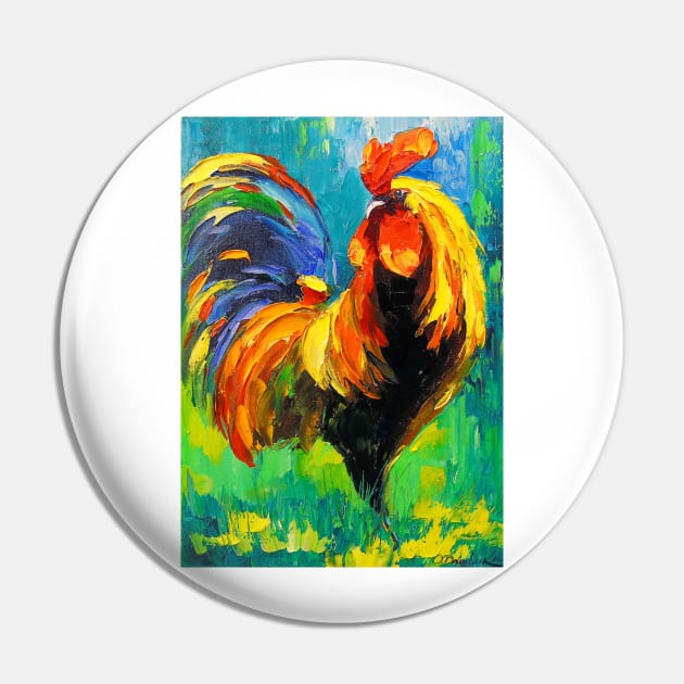 Rooster Pin by OLHADARCHUKART