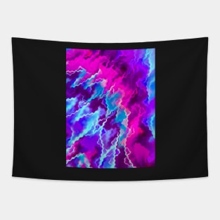 Stormy Pink Purple and Teal Tapestry
