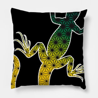 Geometric Goanna Pillow