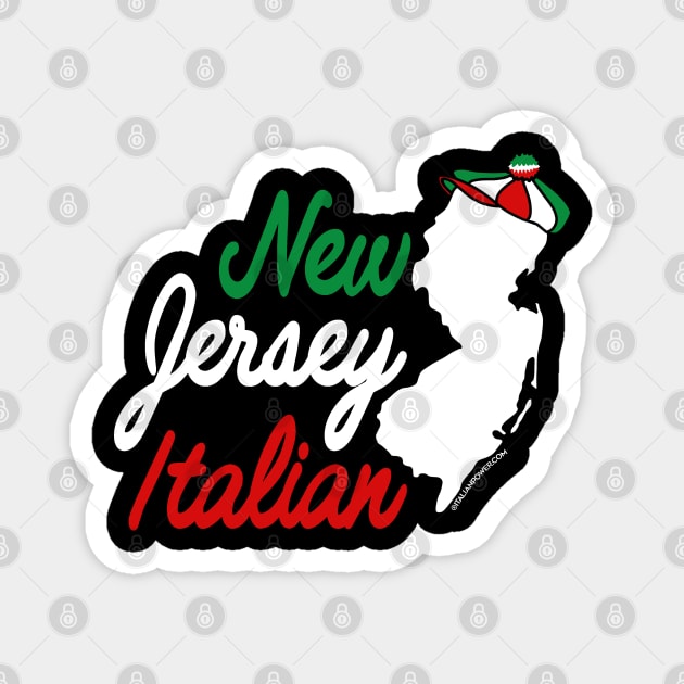 New Jersey Italian Magnet by ItalianPowerStore