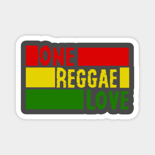 One Reggae Love, Ethiopia flag, Rasta Magnet