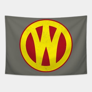 O&W Railroad NYO&W Railway Yellow & Red Logo V.2 Distressed Tapestry