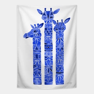 Giraffe Navy Tapestry