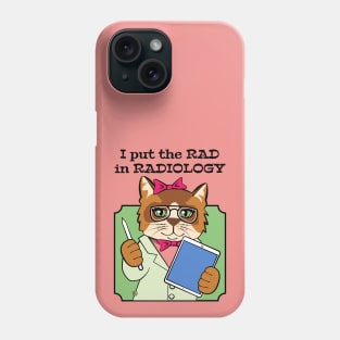 Cute Cat Radiologist Phone Case