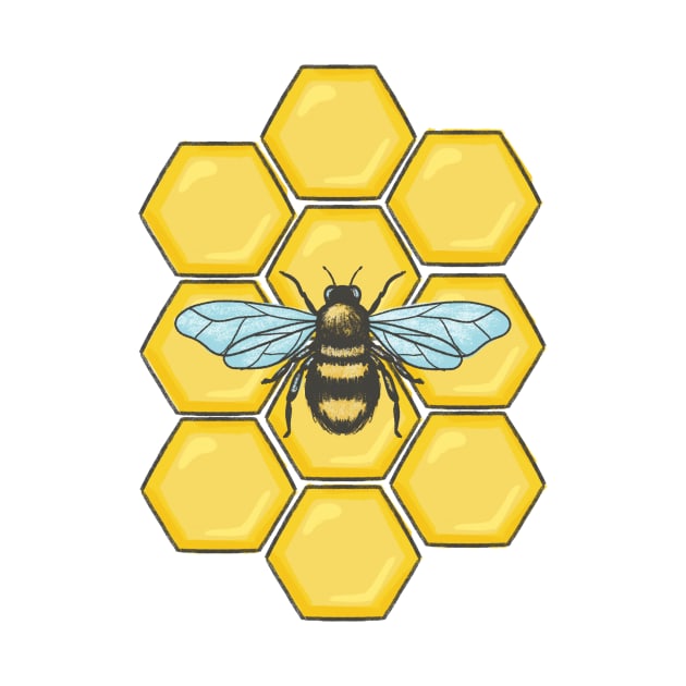 Honeycomb Bee by SWON Design