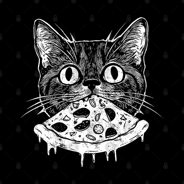 Pizza Cat Funny by Trippycollage