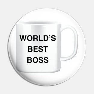 World's Best Boss Inception Pin