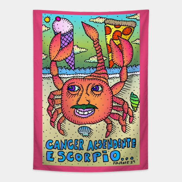 cancer + scorpio Tapestry by Majenye