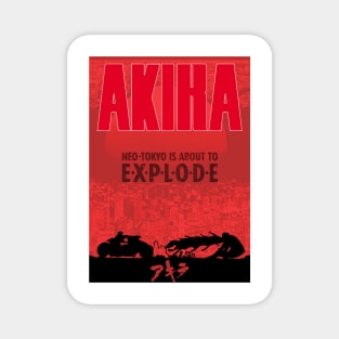 Akira minimalist poster Magnet