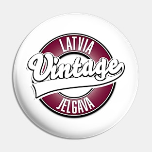 Jelgava latvia vintage style logo Pin