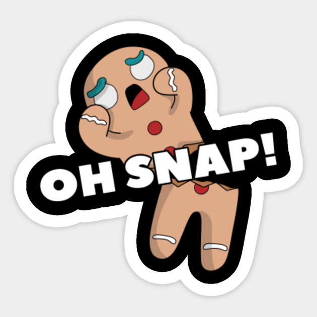 Gingerbread Man Oh Snap Funny Cute Christmas Gingerbread Sticker Teepublic See more ideas about snapchat stickers, snapchat funny, current mood meme. gingerbread man oh snap funny cute christmas