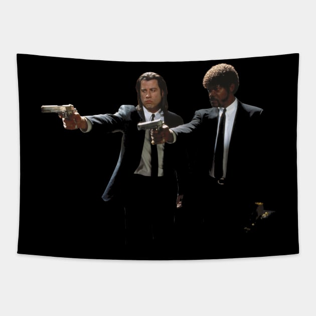 Vincent Vega And Jules Winnfield Pulp Fiction Tapestry by Bevatron