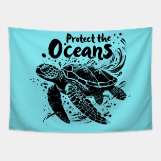 Protect the Oceans - Sea turtle Tapestry