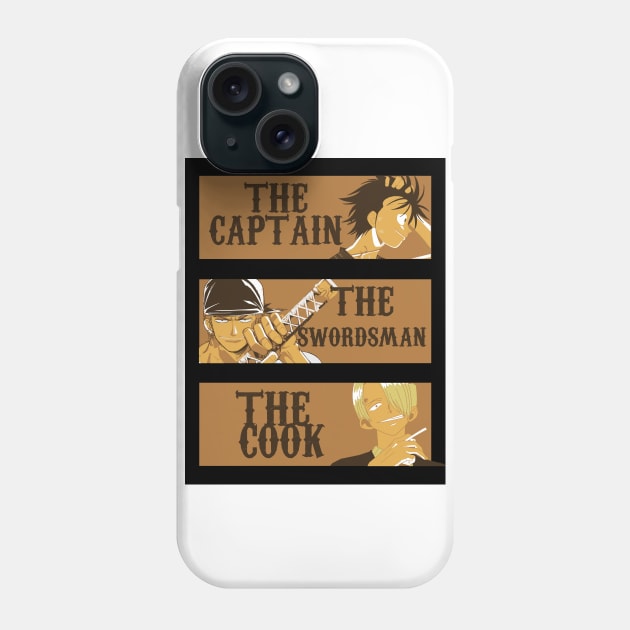 the captain, the swordsman, the cook Phone Case by raffavain