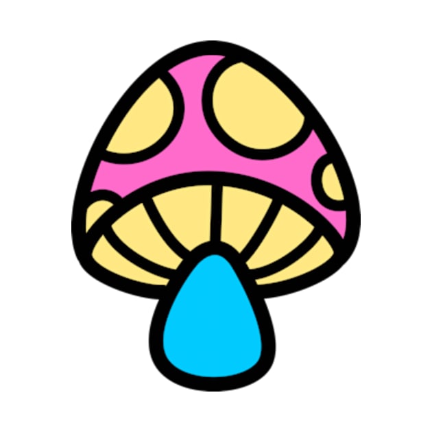 Pansexual/Panromantic Mushroom Discrete Pride Flag by JadedOddity