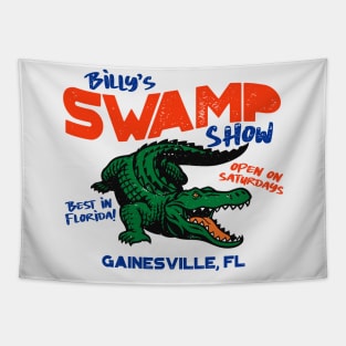 Billy's Swamp Show // Gator Cartoon Tapestry