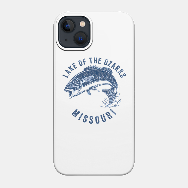 Lake of the Ozarks Missouri - Best Bass Fishing Gift For Fisherman - Phone Case