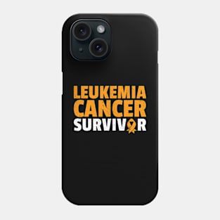 Leukemia Cancer Survivor Orange Ribbon Awareness Phone Case