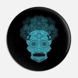 dark blue catrina calavera ecopop Pin