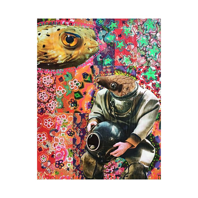 Psychedelic Fish and Diver by The Petty Details