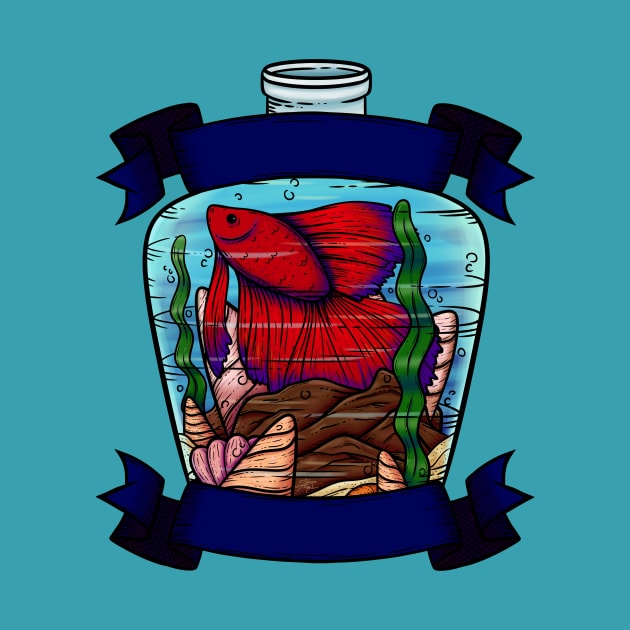 Fish in a Bottle by zarya_kiqo