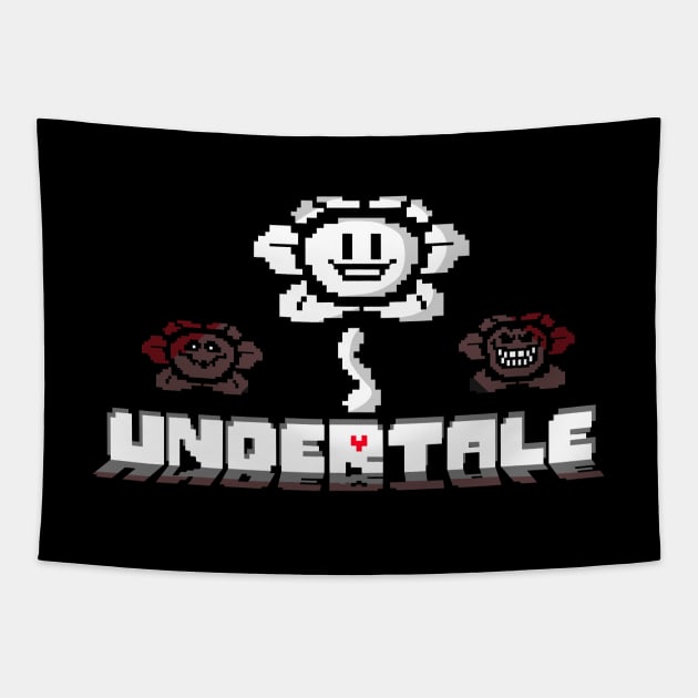 Flowey Tapestry by lettali