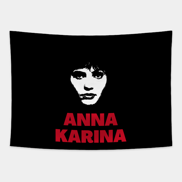 Anna karina -> 70s style Tapestry by LadyLily