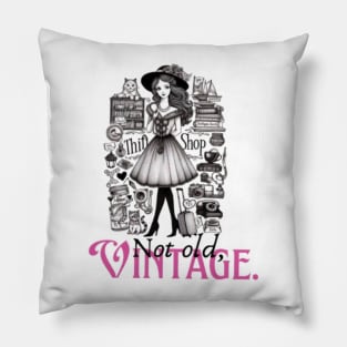 Vintage girl Pillow